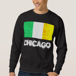 Chicago Ireland-Erbe mit irischer Flagge Sweatshirt