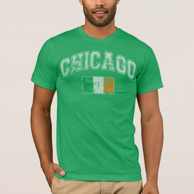 Chicago-Iren-Flagge T-Shirt (Vorderseite)