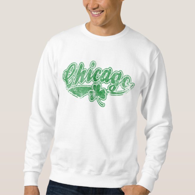Chicago-Iren-Kleeblatt Sweatshirt (Vorderseite)