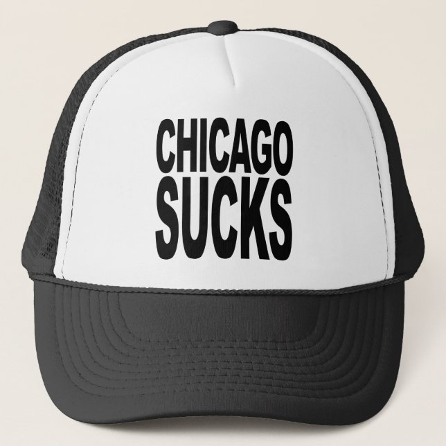 Chicago ist zum Kotzen Truckerkappe (Vorderseite)
