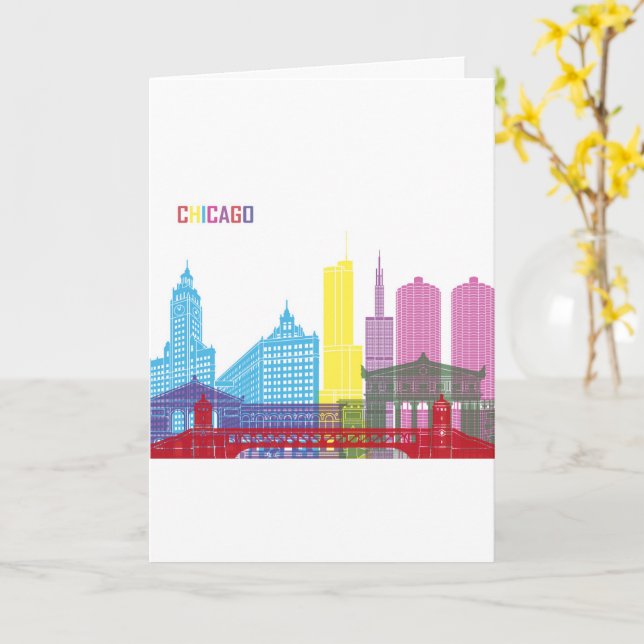 CHICAGO KARTE (Gelbe Blume)