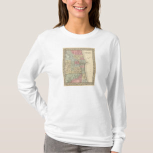 Chicago-Karte durch Mitchell T-Shirt