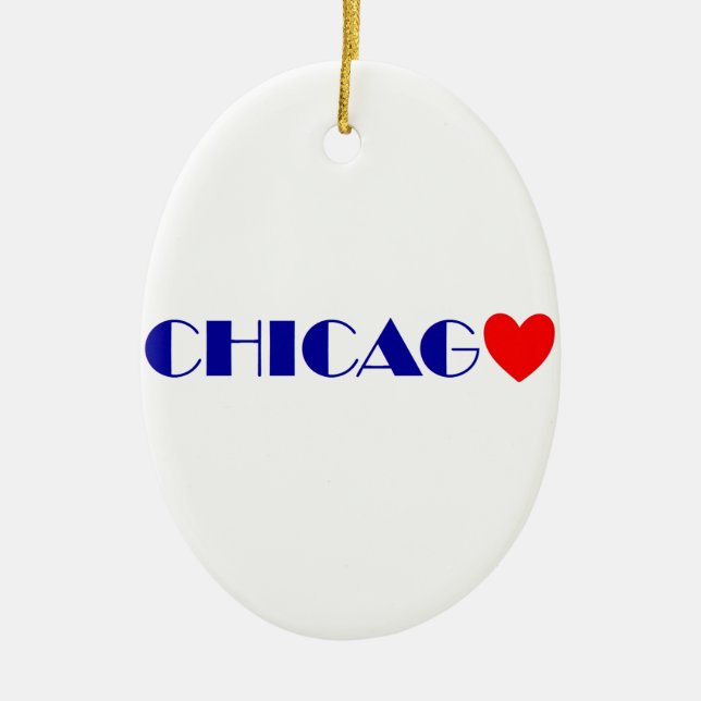 Chicago Keramik Ornament (Vorne)