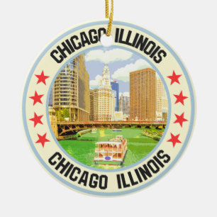 Chicago Keramik Ornament