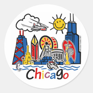 Chicago-KIDS-[Converted] Runder Aufkleber
