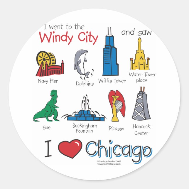 Chicago - Kinder-Icons-NEW-[Co Runder Aufkleber (Vorderseite)