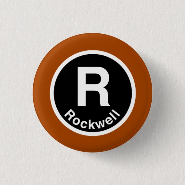 Chicago L Linie Rockwells Brown Button (Vorderseite)