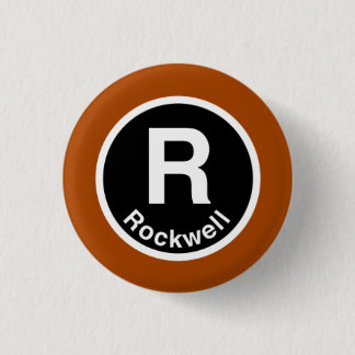 Chicago L Linie Rockwells Brown Button