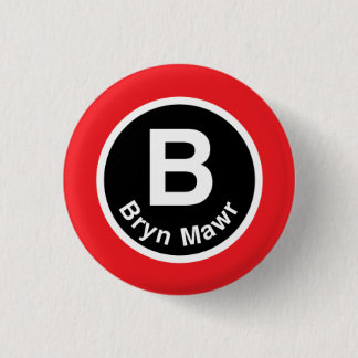 Chicago L rote Linie Bryn Mawr Button