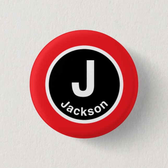 Chicago L rote Linie Jacksons Button (Vorderseite)