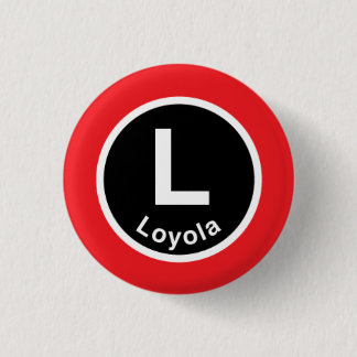 Chicago L rote Linie Loyola Button