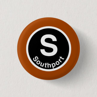 Chicago L Southport Brown Linie Button
