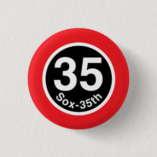 Chicago L Sox-35th rote Linie Button