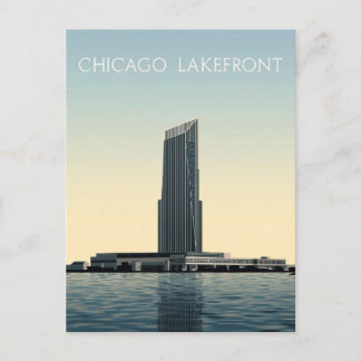 Chicago Lakefront: Modern Tower Postkarte