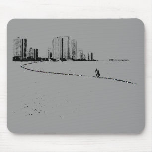 Chicago-Liebhaber Vintages mousepad