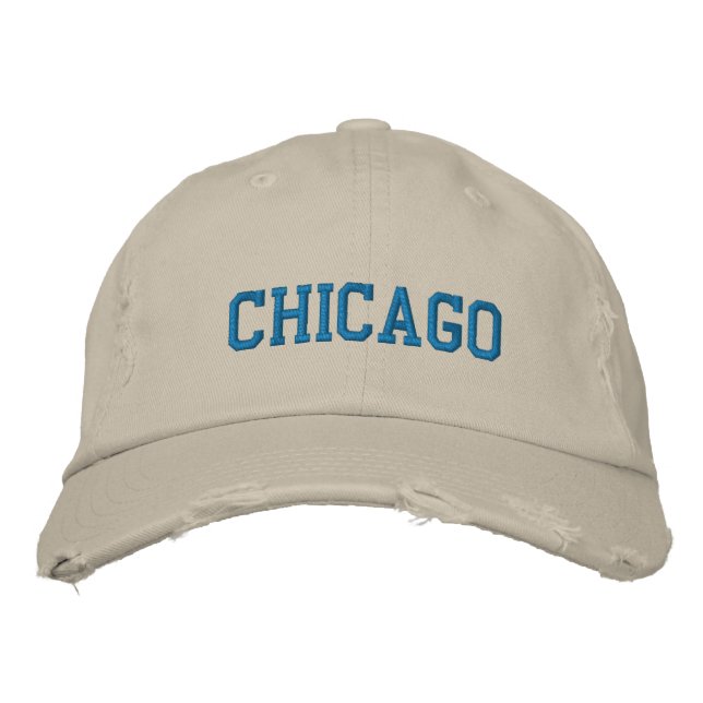 Chicago Logo bestickt Bestickte Kappe (Vorderseite)
