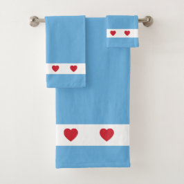 Chicago Love | Ensemble de serviettes de bain | Bl
