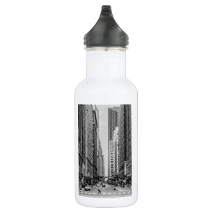 Chicago Madison Street Grayscale Stainless Steel W Edelstahlflasche
