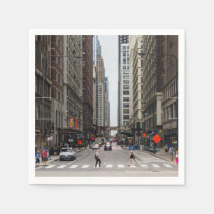 Chicago Madison Street Paper Napkins Serviette