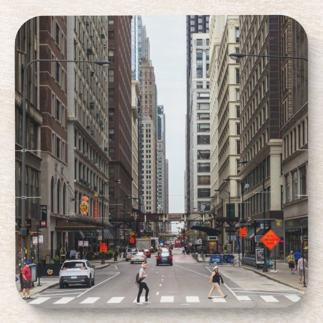 Chicago Madison Street Untersetzer (Vorderseite)