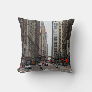 Chicago Madison Street Wurfkissen Kissen