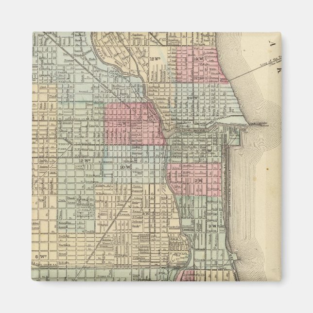 Chicago Map by Mitchell Magnet (Vorne)