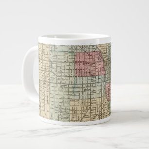 Chicago Map von Mitchell Jumbo-Tasse