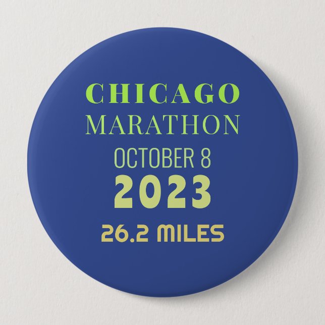 Chicago Marathon 2023 Button (Vorderseite)