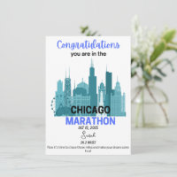 Chicago Marathon 2025 Acceptance Runner Gift