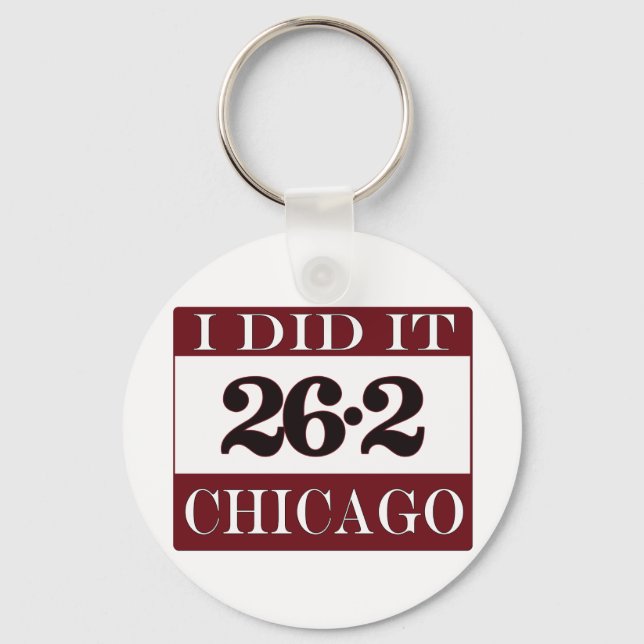 Chicago Marathon Schlüsselanhänger (Vorderseite)