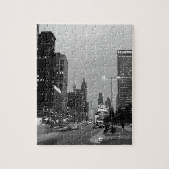 Chicago Michigan Avenue @ Night März 6, 1967 (Vertikal)
