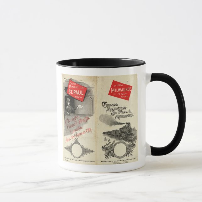 Chicago Milwaukee und St. Paul Railway Tasse (Rechts)