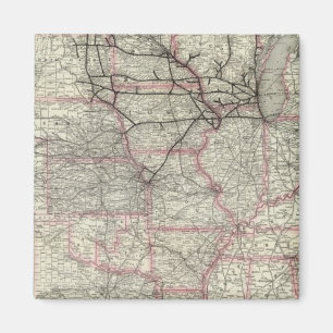 Chicago Milwaukee und St Paul Ry und Verbindungen Magnet