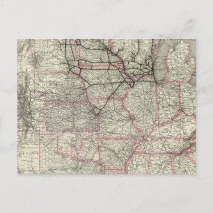 Chicago Milwaukee und St. Paul Ry und Verbindungen Postkarte