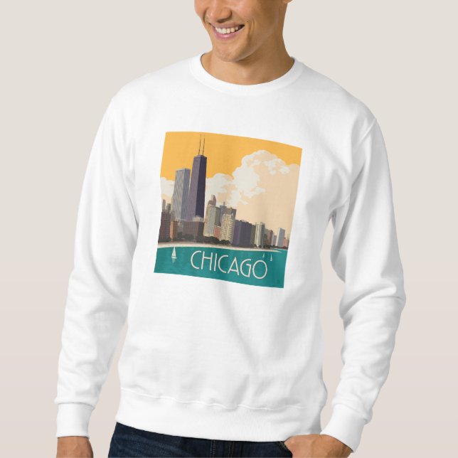 Chicago | Modern Skyline Sweatshirt (Vorderseite)