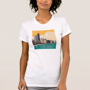 Chicago   Modern Skyline T-Shirt