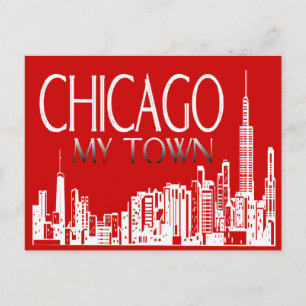 Chicago My City Postkarte