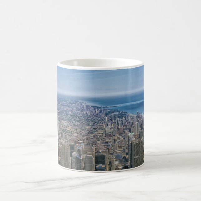 Chicago Nature Scene Gebäude Towers Kaffeetasse (Mittel)