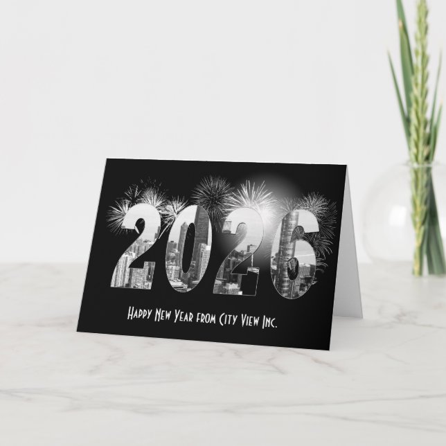 Chicago New Year 2026 Business Danke (Vorderseite)