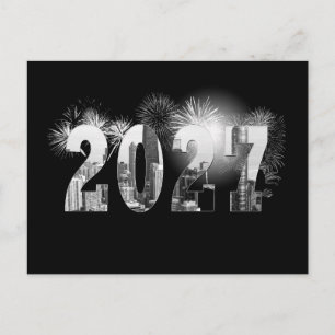 Chicago New Year 2026 Business Danke Postkarte