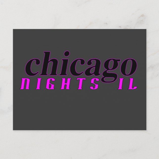 Chicago Nights Postkarte (Vorderseite)