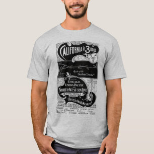 Chicago Northwestern 1898 Chicago nach Kalifornien T-Shirt