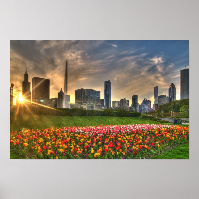 Chicago on canvas poster (Vorne)