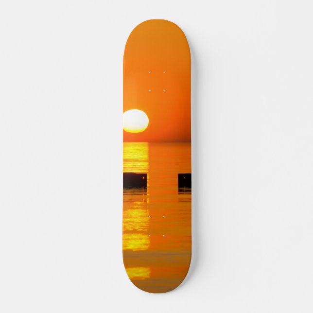 Chicago Orange Galore Morning Skateboard (Vorne)