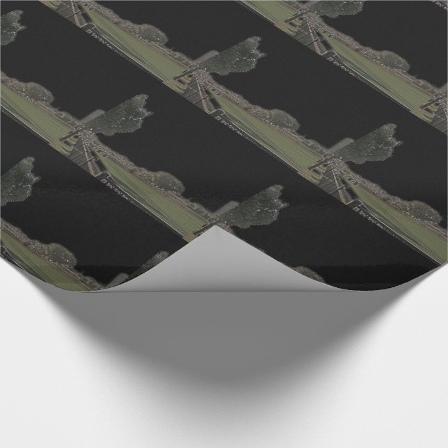Chicago Park Dark Highlights Geschenkpapier (Ecke)