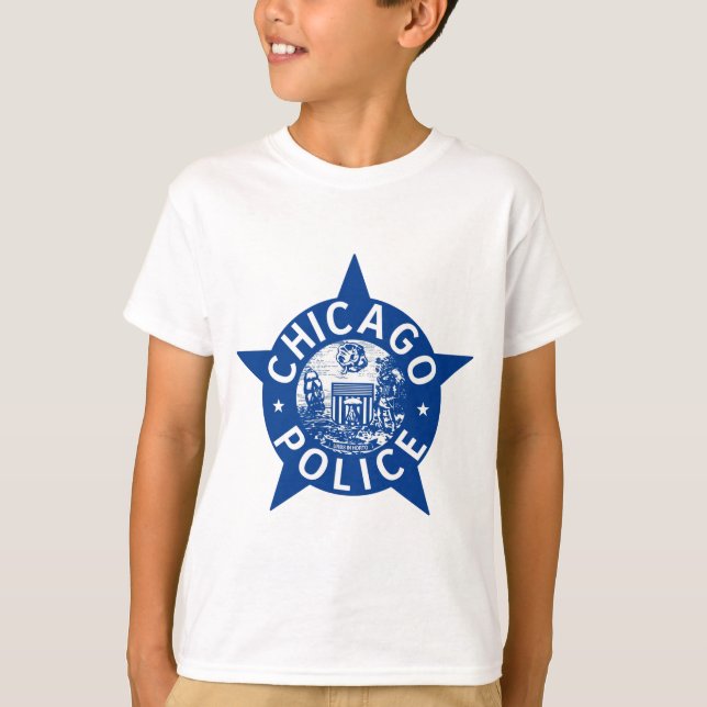 Chicago-Polizei VINTAGER STERN T-Shirt (Vorderseite)