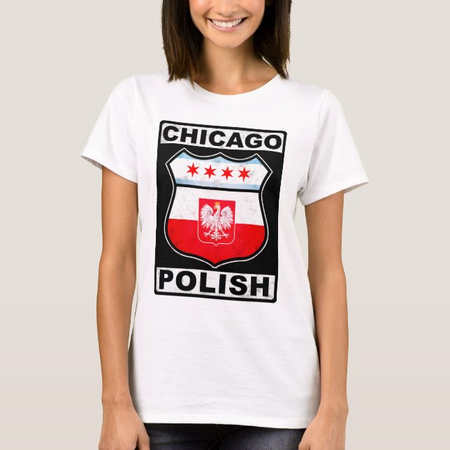 Chicago Polnisches amerikanisches Shirt (Vorderseite)