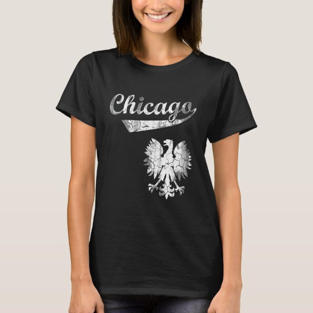 Chicago Polska Polska Polska Eagle T-Shirt (Vorderseite)