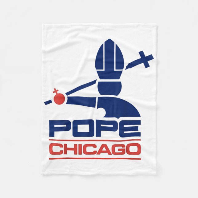 Chicago Pope Leo Fleecedecke (Vorderseite)