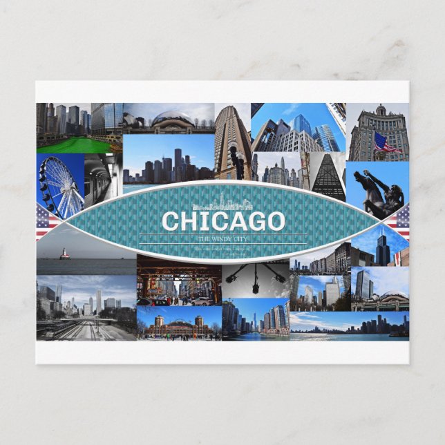 Chicago Postcard Postkarte (Vorderseite)
